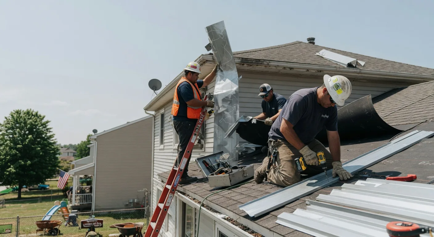 Storm Damage Metal Roof Repair in Laughlintown, PA